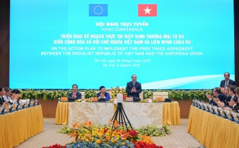 ທ່ານນາຍົກລັດຖະມົນຕີຫວຽດນາມ ເປັນປະທານກອງປະຊຸມທົ່ວປະເທດ ກ່ຽວກັບການຜັນຂະຫຍາຍສັນຍາ EVFTA