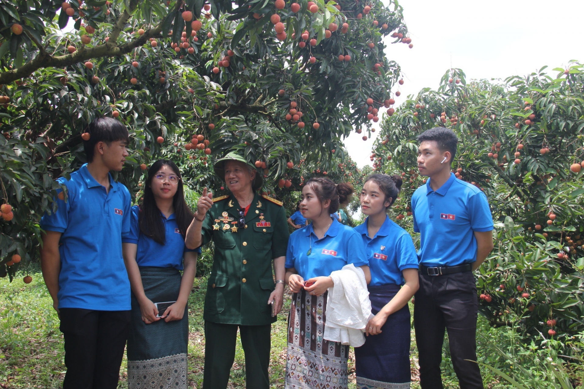 ນັກ​ສຶກ​ສາ​ລາວ​ເມົາ​ມົວ​ກັບ​ກິ່ນ​ຫອມ​ຂອງ​ໝາກ​ລີ້ນ​ຈີ່​ຫວຽດ​ນາມ
