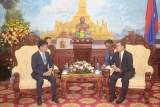 ວາລະສານ ຍຸກສະໄໝ  ອວຍພອນ ສະຖານທູດ ສປປ.ລາວ ປະຈຳ ຫວຽດນາມ  ເນື່ອງໃນໂອກາດສະເຫຼີມສະຫຼອງວັນຊາດ ຂອງ ສປປ.ລາວ ຄົບຮອບ 45 ປີ