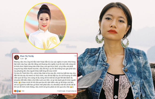 Trịnh Kim Chi nói gì khi bị đàn em vô danh chê hết thời, cố tình PR tên tuổi? trinh kim chi noi gi khi bi dan em vo danh che het thoi co tinh pr ten tuoi