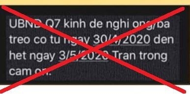Tin nhắn không dấu lan truyền trên MXH từ UBND Quận 7 là tin giả tin nhan khong dau lan truyen tren mxh tu ubnd quan 7 la tin gia