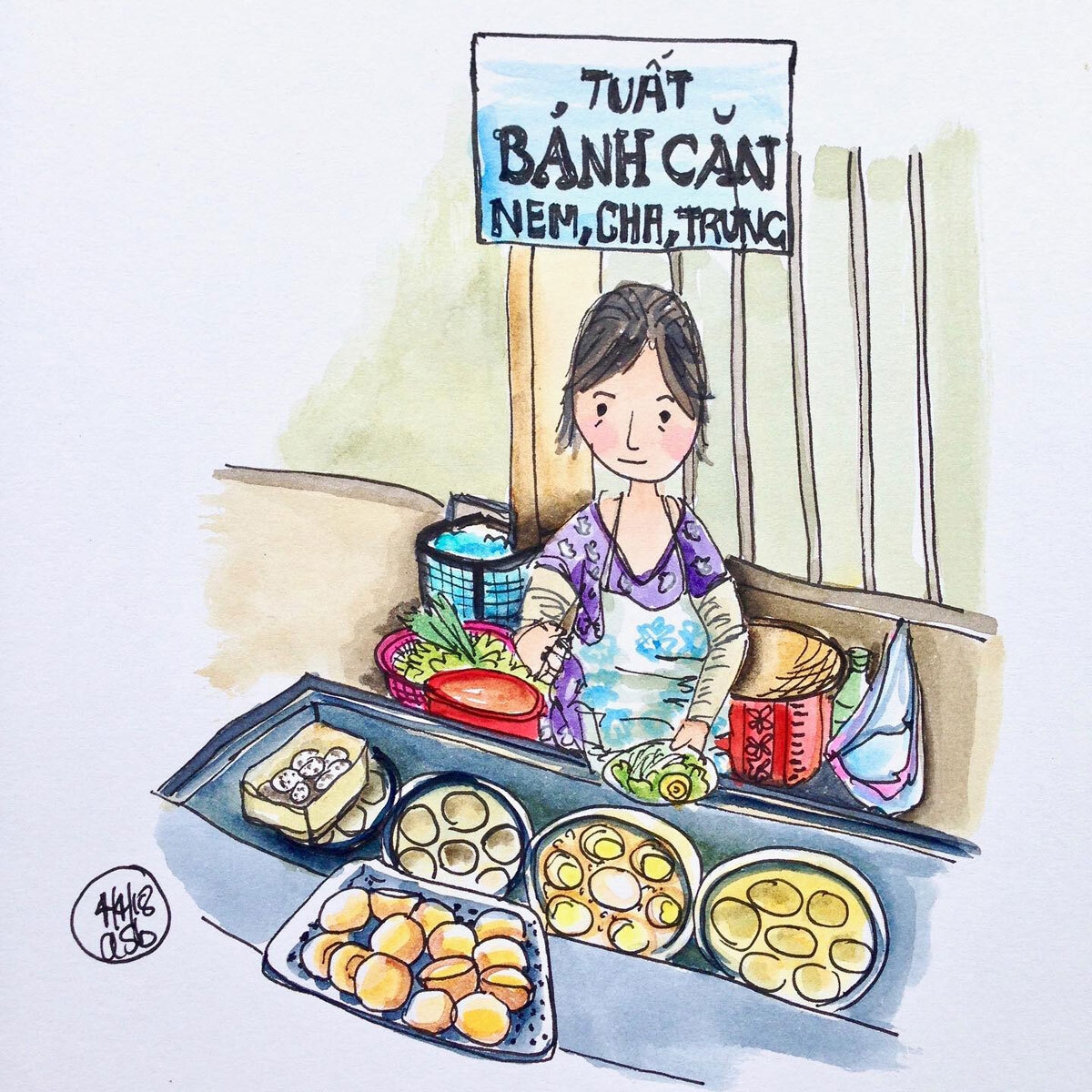 Nữ hoạ sỹ người Úc và hàng chục bức vẽ ký hoạ tuyệt đẹp về Hội An nu hoa sy nguoi uc va hang chuc buc ve ky hoa tuyet dep ve hoi an
