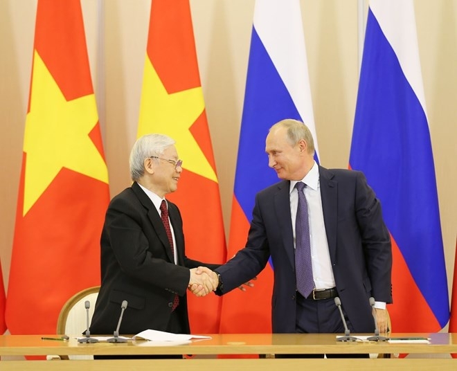 Điện mừng nhân kỷ niệm 70 năm thiết lập quan hệ ngoại giao giữa Việt Nam-Liên Bang Nga dien mung nhan ky niem 70 nam thiet lap quan he ngoai giao giua viet nam lien bang nga