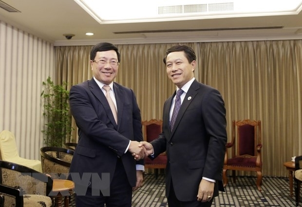 Việt Nam - Lào trao đổi nhiều vấn đề quốc tế lao to chuc tot hoi nghi bo truong ngoai giao mekong lan thuong lan thu 5