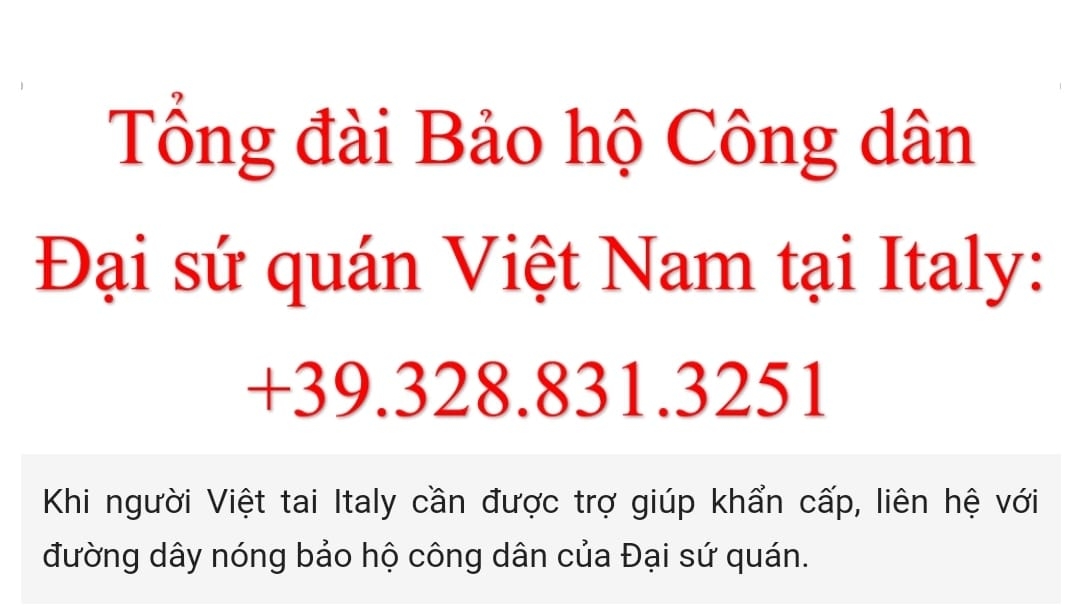 dai su quan viet nam tai italy lap duong day nong bao ho cong dan truoc covid 19