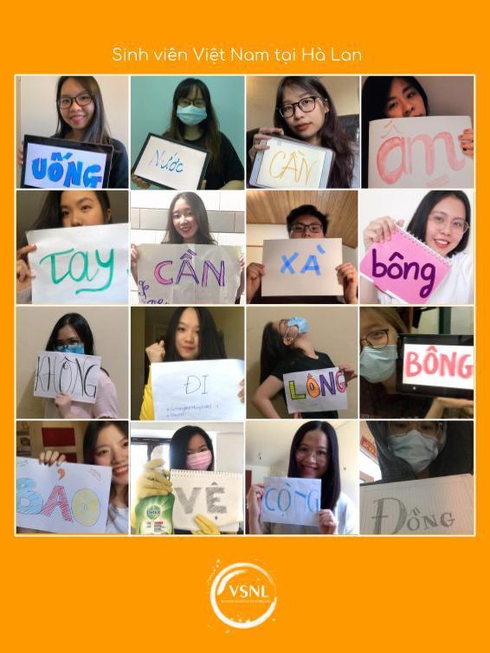 du hoc sinh viet ghep anh lan toa yeu thuong khong so hai truoc covid 19