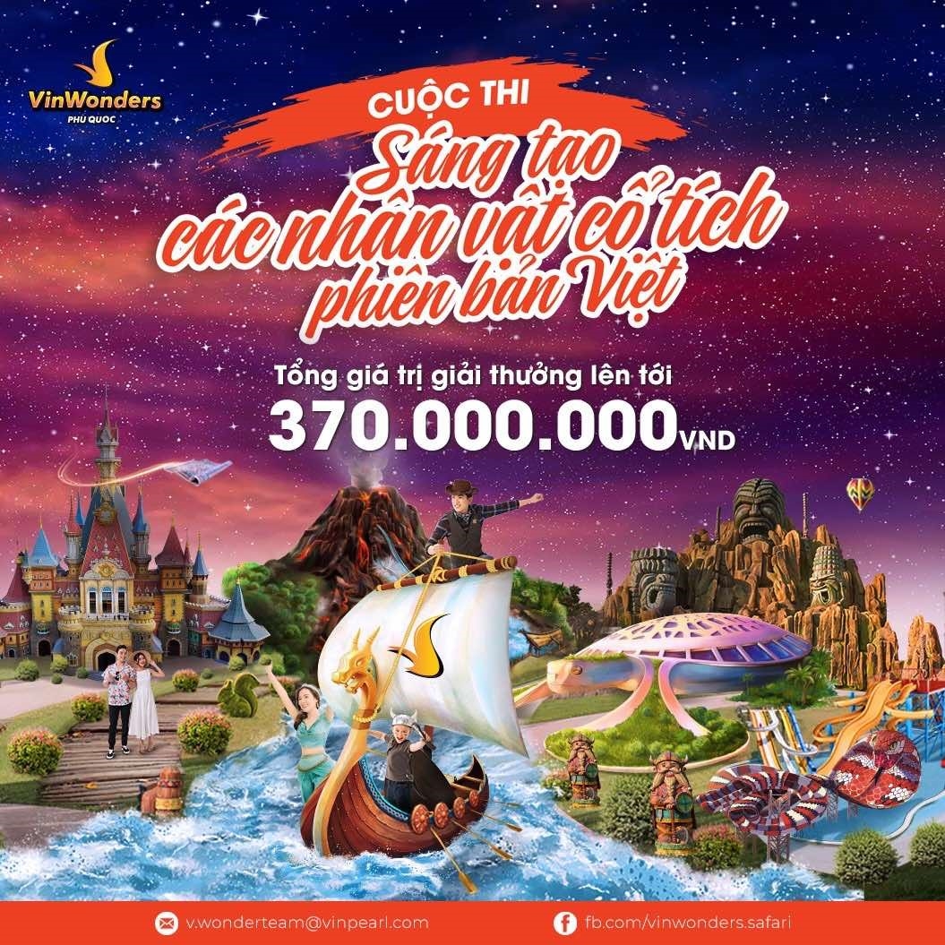 VinWonders Phú Quốc phát động cuộc thi "Sáng tạo các nhân vật cổ tích phiên bản Việt" vinwonders phu quoc phat dong cuoc thi sang tao cac nhan vat co tich phien ban viet
