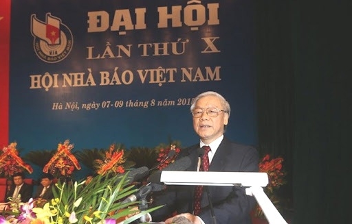 tong bi thu chu tich nuoc gui thu chuc mung hoi nha bao viet nam