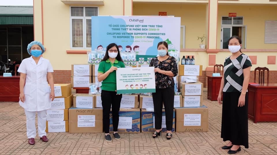 childfund trien khai goi ho tro covid 19 tai kim boi va tan lac tinh hoa binh