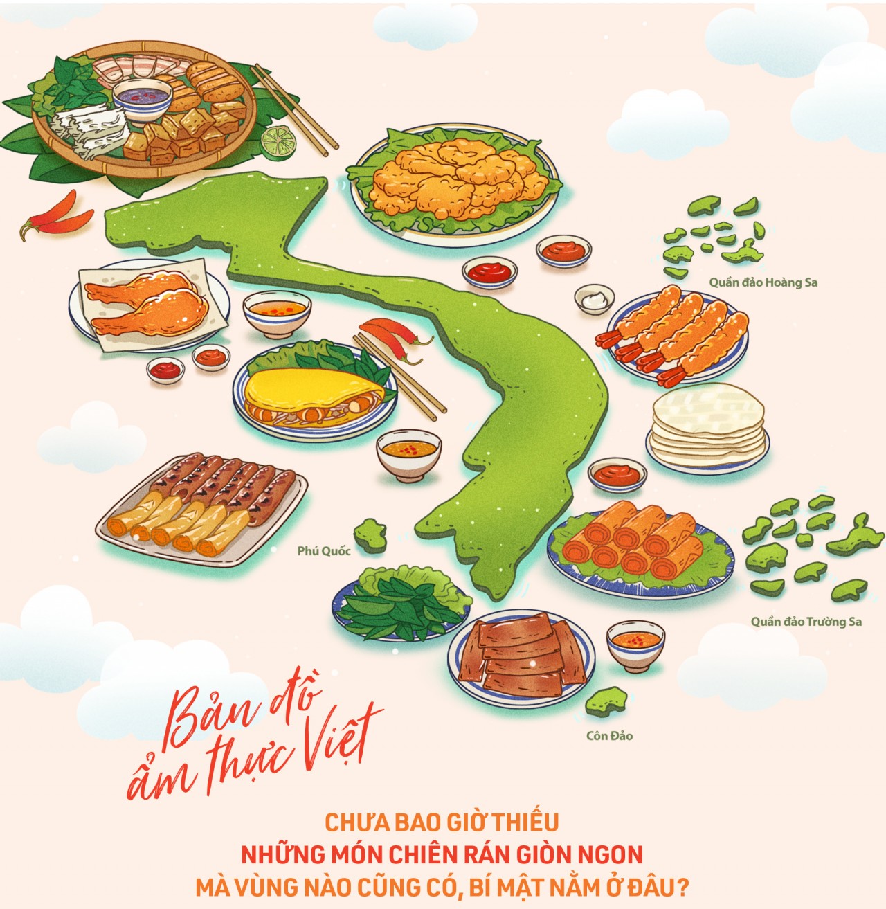 63 món ăn xếp thành bản đồ ẩm thực xác lập kỷ lục Việt Nam 63 món ăn xếp thành bản đồ ẩm thực xác lập kỷ lục Việt Nam