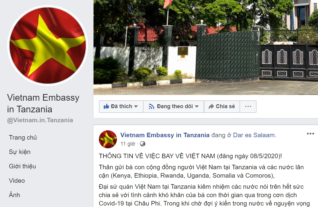 Đại sứ quán Việt Nam tại Tazania và vùng lân cận đưa ra 6 lưu ý với công dân có nguyện vọng về nước dai su quan viet nam tai tazania va vung lan can dua ra 6 luu y voi cong dan co nguyen vong ve nuoc