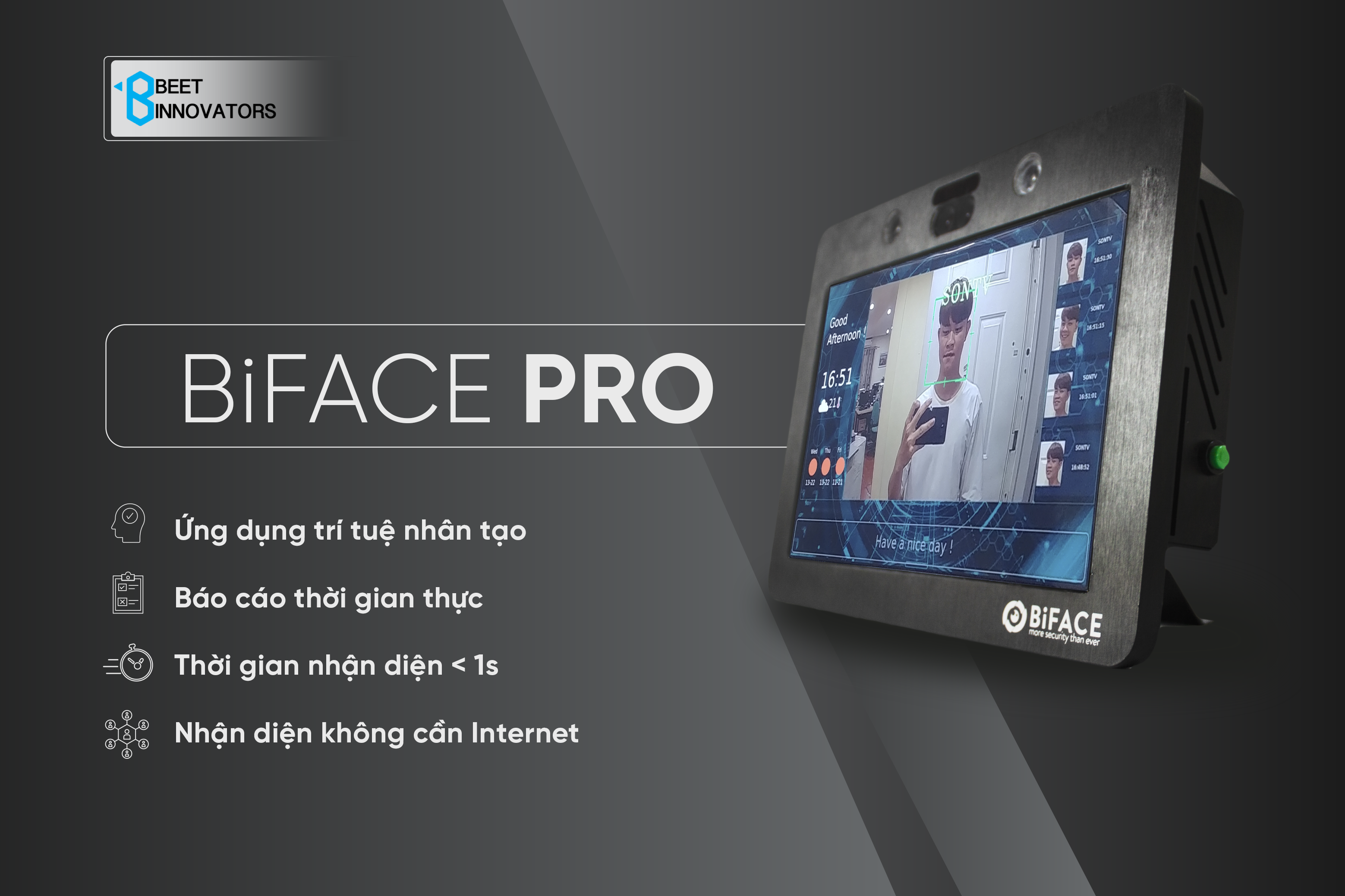 chinh thuc ra mat san pham biface pro cham cong made in vietnam su dung cong nghe tri tue nhan tao ai