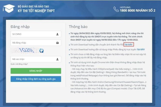 Chi tiết các bước đăng ký dự thi tốt nghiệp THPT 2022 Chi tiết các bước đăng ký dự thi tốt nghiệp THPT 2022