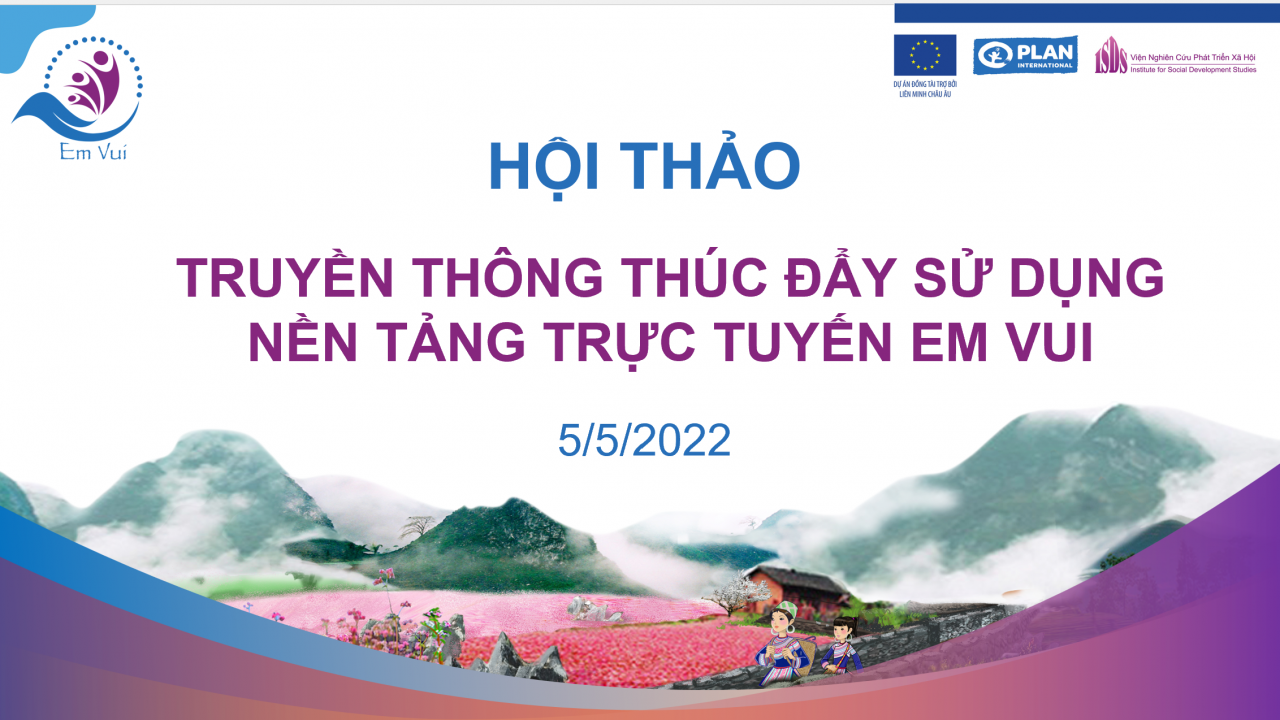 ISDS và Plan International Việt Nam đồng tổ chức Hội thảo nâng cao nhận thức cho thanh thiếu niên dân tộc thiểu số phòng chống tảo hôn và phòng chống ISDS và Plan International Việt Nam đồng tổ chức Hội thảo nâng cao nhận thức cho thanh thiếu niên dân tộc thiểu số phòng chống tảo hôn và phòng chống