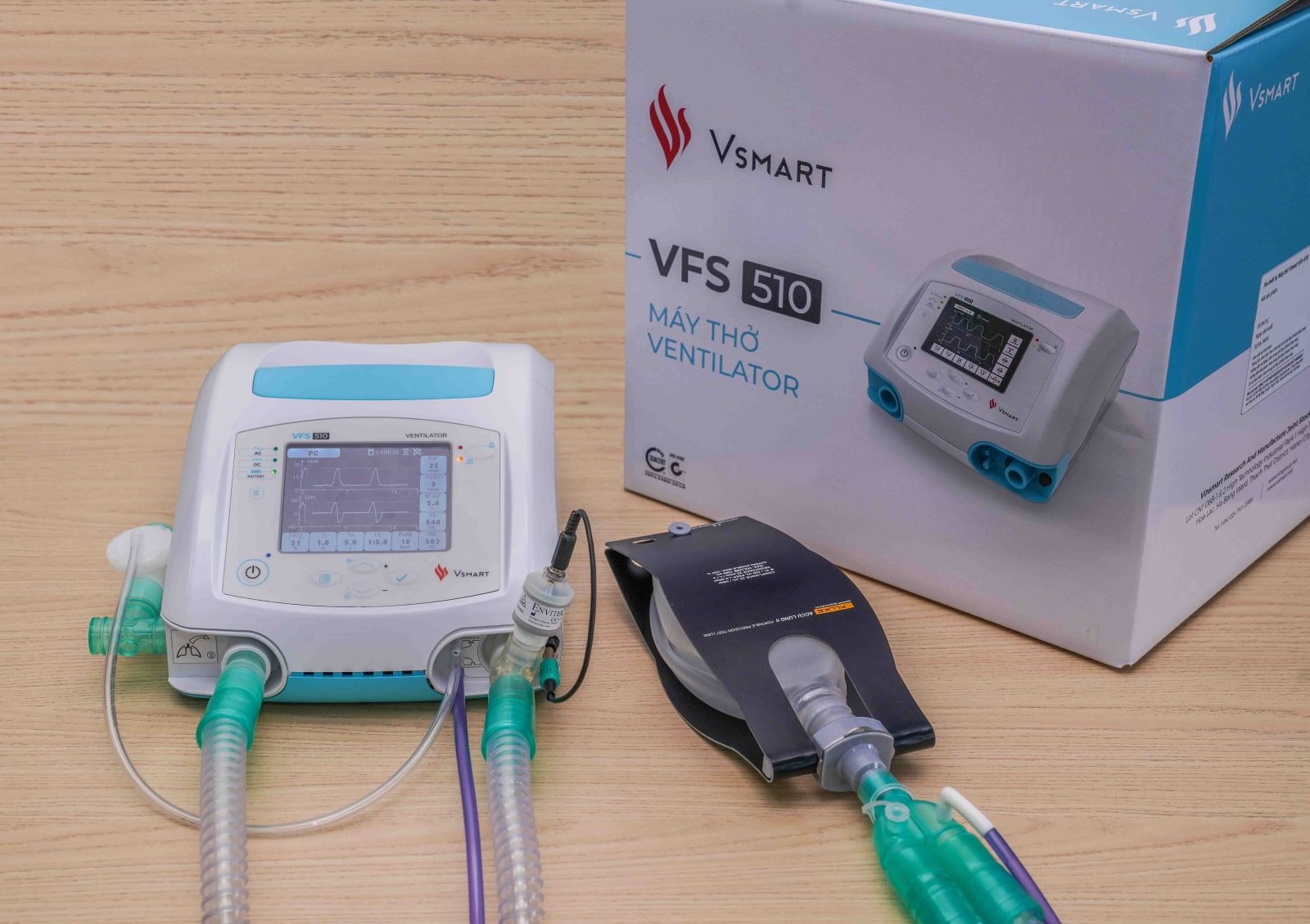 Bộ Y tế cấp số lưu hành cho máy thở VSMART VFS-510. bo y te cap so luu hanh cho may tho vsmart vfs 510