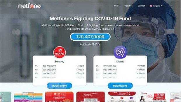 Cổng hỗ trợ các giải pháp giao dịch chống COVID-19 của Metfone (Ảnh: TTXVN) cong ho tro cac giai phap giao dich chong covid 19 cua metfone anh ttxvn