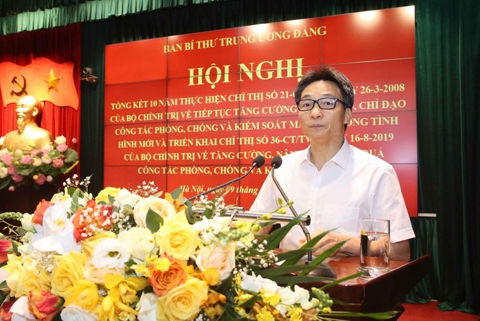 Phó Thủ tướng Vũ Đức Đam phát biểu tại hội nghị. pho thu tuong vu duc dam phat bieu tai hoi nghi