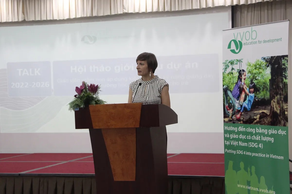 越南是东南亚地区教育改革的典范 bà Karolina Rutkowska, Giám đốc Chương trình quốc gia của tổ chức VVOB (Vương quốc Bỉ) tại Việt Nam