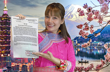 记者兼导演阮芃梅收到海外越南人联络协会的邀请 记者兼导演阮芃梅收到海外越南人联络协会的邀请