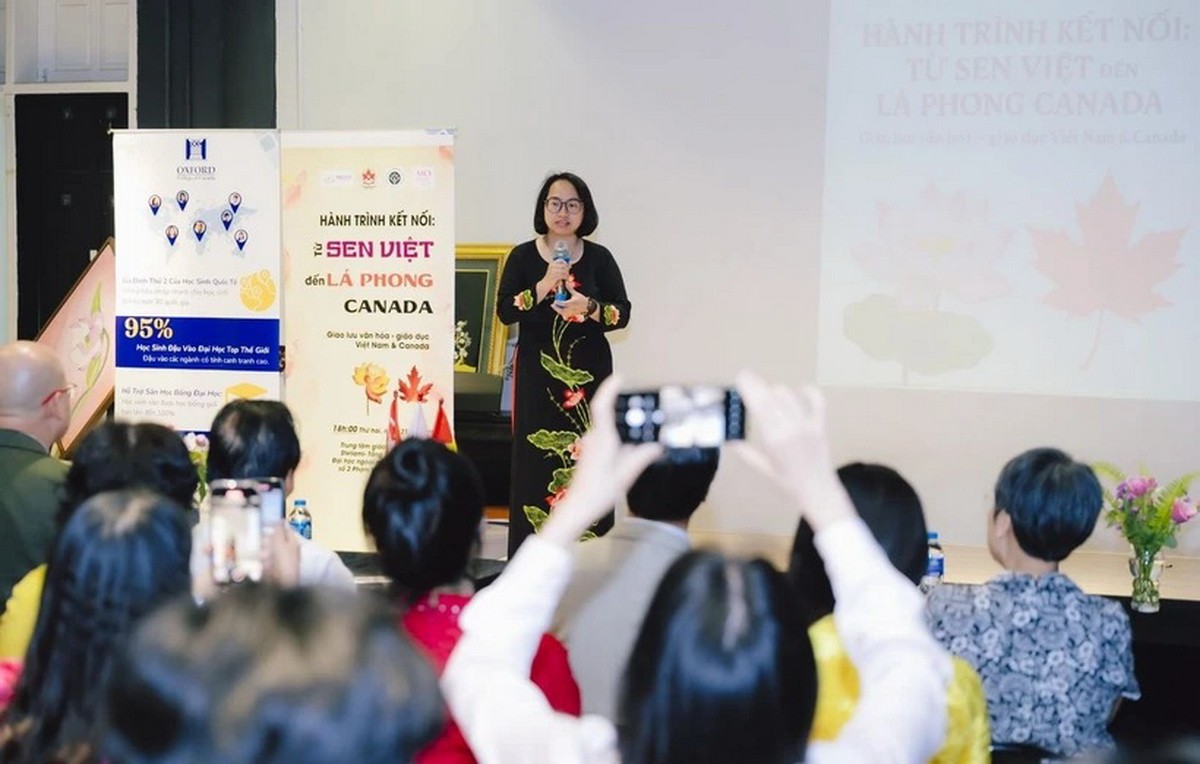 Bà Phan Thị Quỳnh Trang, Giám đốc sáng lập CVCEC. (Ảnh: Hà Linh/TTXVN)