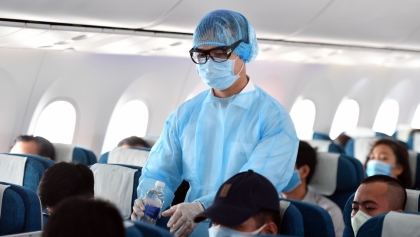 越南航空部门加紧防疫措施 确保4•30和5•1假期的安全
