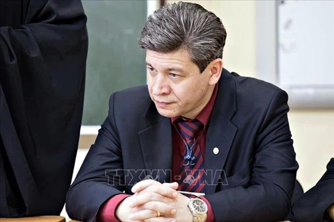 俄罗斯圣彼得堡国立大学胡志明研究院院长、远东国家历史系主任弗拉迪米尔·科勒托夫(教师、科学博士)。(图:越通社) 俄罗斯圣彼得堡国立大学胡志明研究院院长、远东国家历史系主任弗拉迪米尔·科勒托夫(教师、科学博士)。(图:越通社)