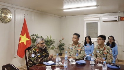联合国南苏丹特派团军事司令对越南野战医院印象美好