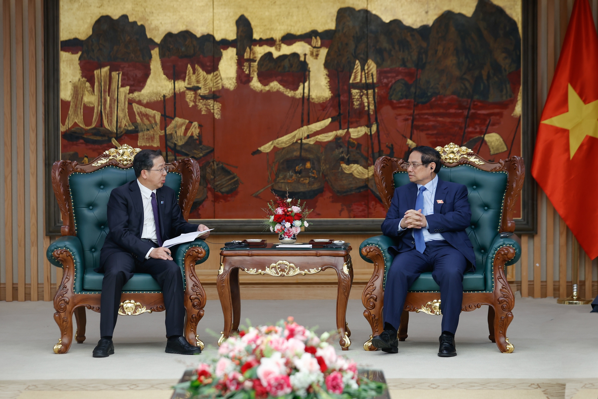 范明政总理建议中国华电科工集团支持越南保障能源安全 范明政总理建议中国华电科工集团支持越南保障能源安全