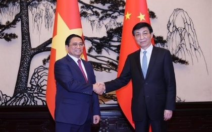 范明政总理会见中国全国政协主席王沪宁
