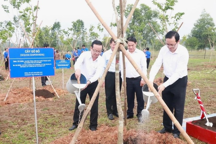 友谊树下书写越中各地合作关系新篇章 友谊树下书写越中各地合作关系新篇章