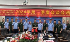 继续加强万家港口岸边防站与中国防城出入境检查边防站之间的合作