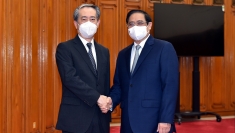 政府总理范明政会见中国驻越南大使熊波