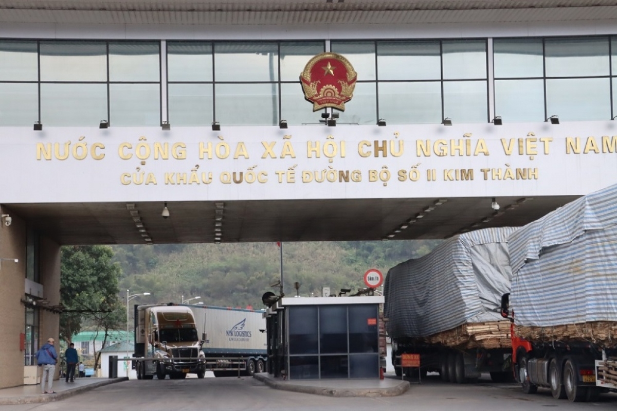 Bản in : 自8月21日起，老街省金城口岸实施数字口岸  | Vietnam+ (VietnamPlus)