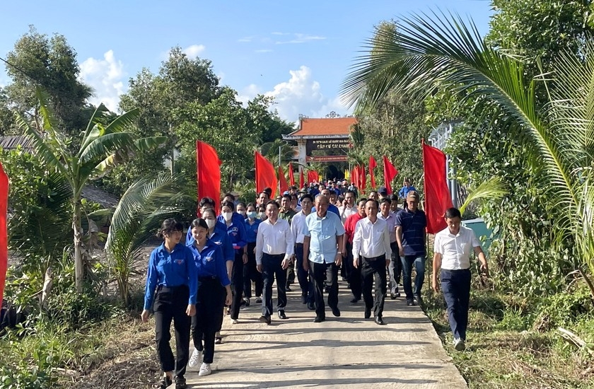 Bản in : 国家级特殊遗迹盖争基地“祖国国旗之路”项目正式落成 | Vietnam+ (VietnamPlus)
