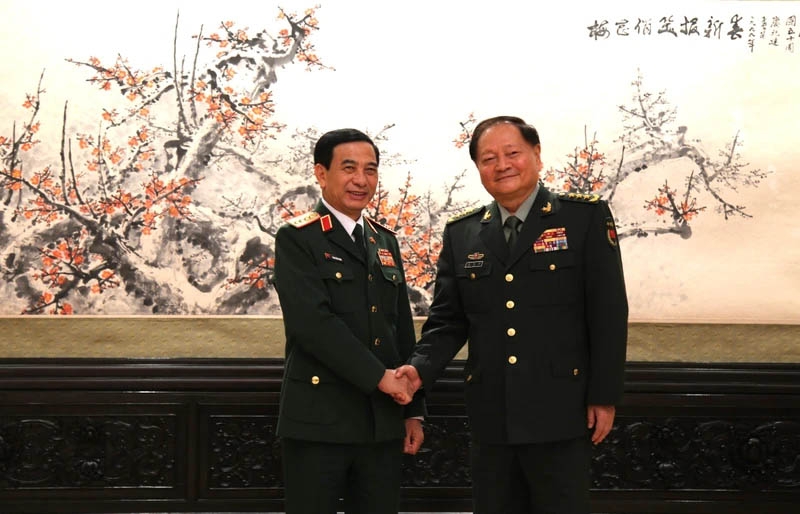 范文江大将会见了张又侠副主席 范文江大将会见了张又侠副主席