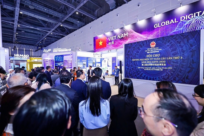 越南国家展位在GDTE 2024中亮相。 越南国家展位在GDTE 2024中亮相。