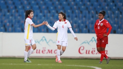 2022年女足亚洲杯预选赛：越南女足16-0完胜马尔代夫队