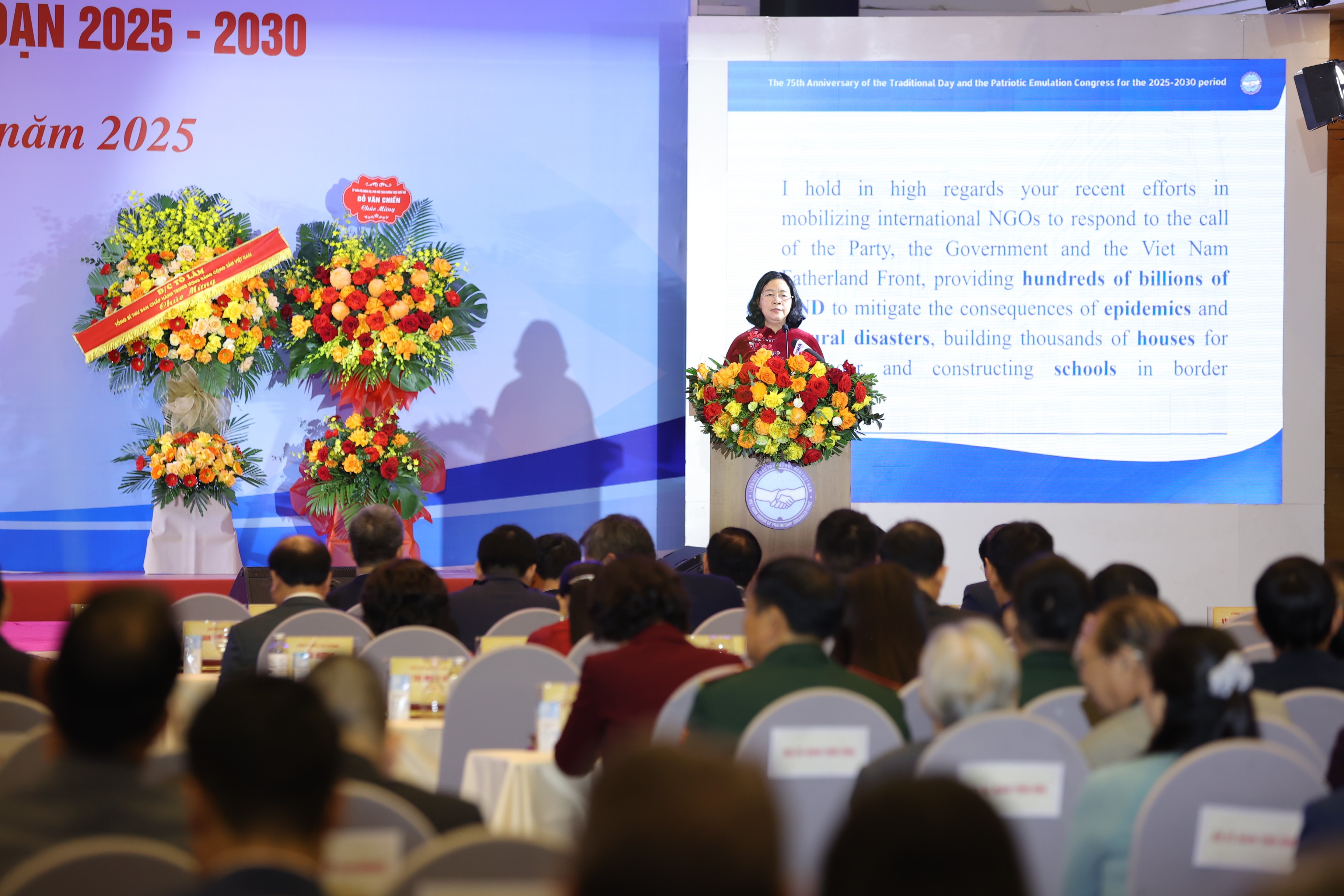 Liên hiệp các tổ chức hữu nghị Việt Nam kỷ niệm 75 năm Ngày Truyền thống và Đại hội Thi đua yêu nước giai đoạn 2025 - 2030