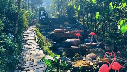 越南沙巴绿谷旅游区的美景