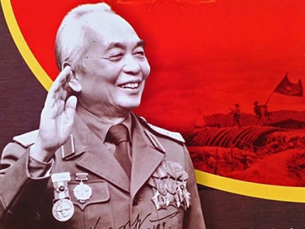 武元甲大将——越南民族的英雄。 武元甲大将——越南民族的英雄。