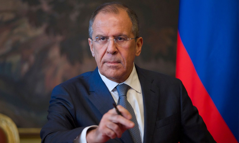 Ngoại trưởng Nga Sergei Lavrov cho biết Nga ghi nhận nỗ lực của hai bên trong việc làm giảm căng thẳng qua việc sử dụng phương pháp ngoại giao. (Ảnh: AFP) 3735 sergeylavrov