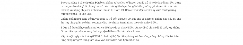 Những "ông Bụt" vai áo xanh Bài 2: Đổi đời cho 9 đứa trẻ “người rừng”