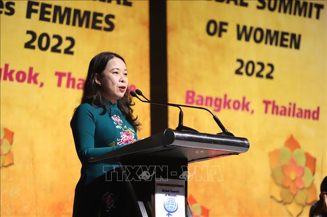 Toàn văn phát biểu của Phó Chủ tịch nước Võ Thị Ánh Xuân tại Lễ khai mạc Hội nghị Thượng đỉnh phụ nữ toàn cầu 2022 Chú thích ảnh