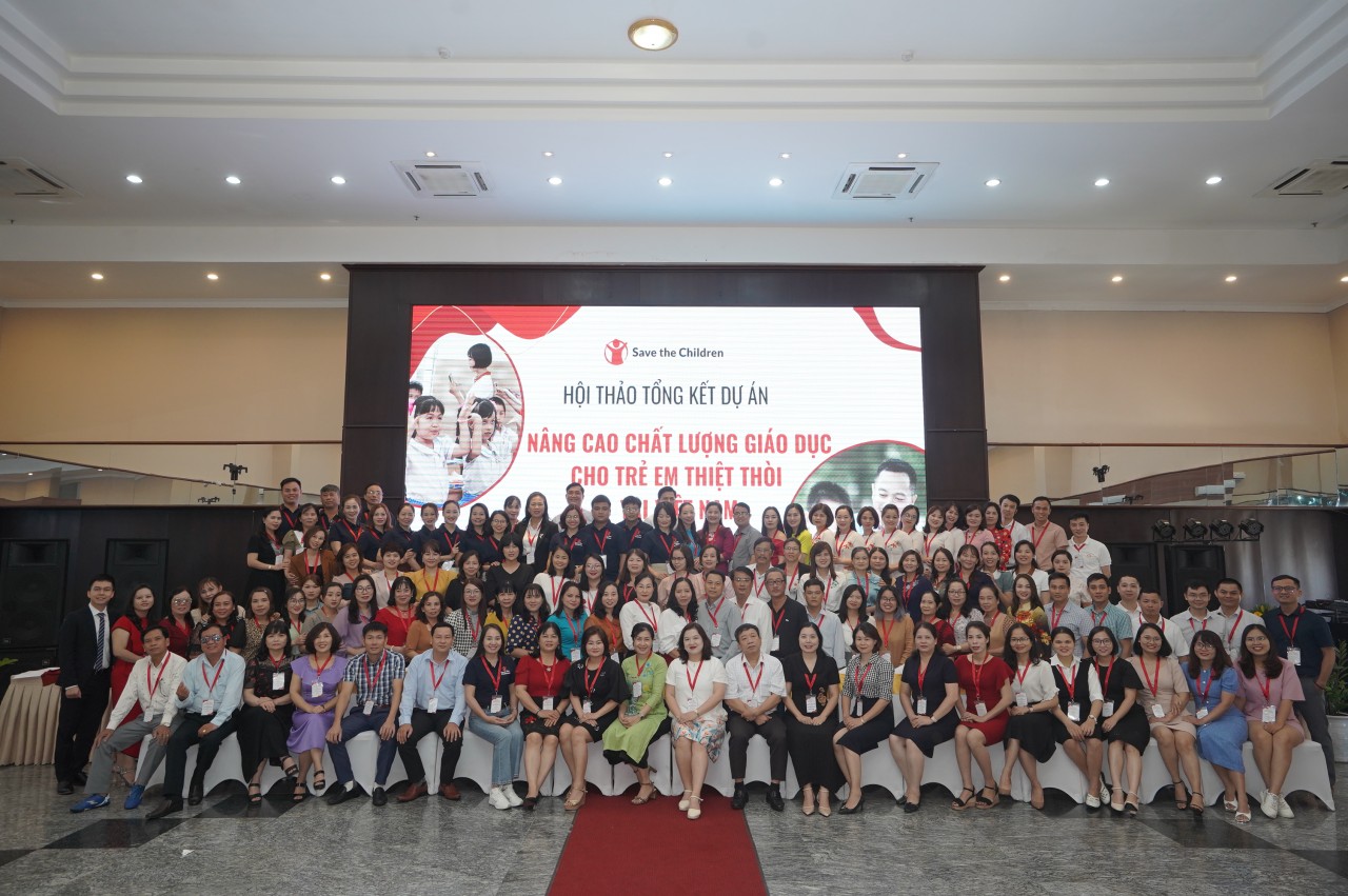 54 trường mầm non và tiểu học được hưởng lợi từ dự án giáo dục của Tổ chức cứu trợ trẻ em