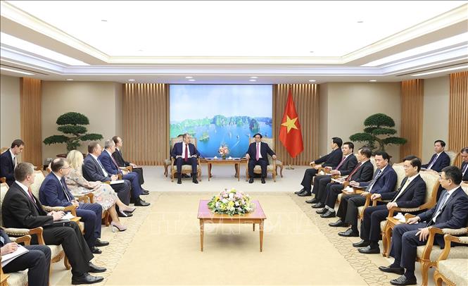 Thủ tướng Phạm Minh Chính tiếp Bộ trưởng Ngoại giao Nga Sergey Lavrov Chú thích ảnh