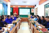 ຄະນະບໍລິຫານງານຊາວໜຸ່ມປະຊາຊົນປະຕິວັດລາວ ແຂວງຫຼວງພະບາງ ເຮັດວຽກກັບຄະນະຊາວໜຸ່ມແຂວງເຊີນລາ