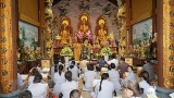 ພິທີສູດໄຊຍະມຸງຄຸນ ຢູ່ລາວ ອາໄລຫານັກຮົບວິລະຊົນທີ່ໄດ້ເສຍສະຫຼະຊີວິດ ເພື່ອຊາດ ຢູ່ເກາະ ກາກມາ
