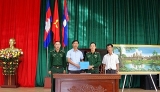 ກອນຕູມ: ມອບ-ຮັບໂຄງການກໍ່ສ້າງຫໍວັດທະນະທຳມິດຕະພາບ ໃຫ້ຕາແສງ ເບີ່ອີ