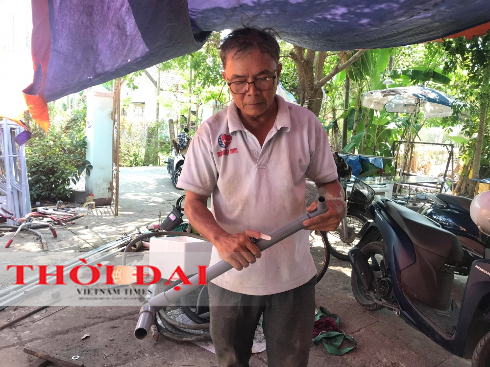 Lão nông phố cổ với niềm đam mê chế tạo máy phục vụ bà con Lão nông phố cổ với niềm đam mê chế tạo máy phục vụ bà con