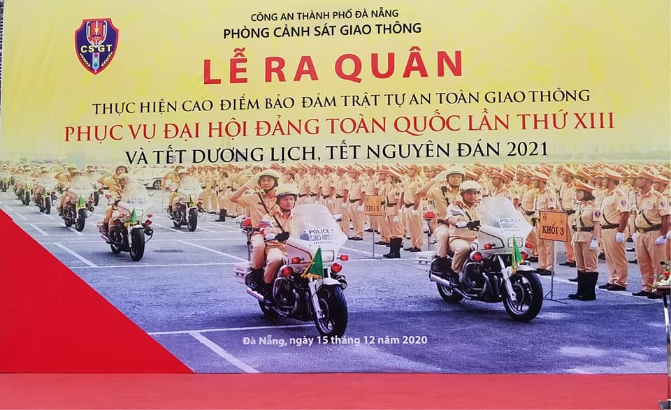 CSGT Đà Nẵng ra quân bảo đảm ANTT, bảo vệ tuyệt đối an toàn Đại hội Đảng CSGT Đà Nẵng ra quân bảo đảm ANTT, bảo vệ tuyệt đối an toàn Đại hội Đảng